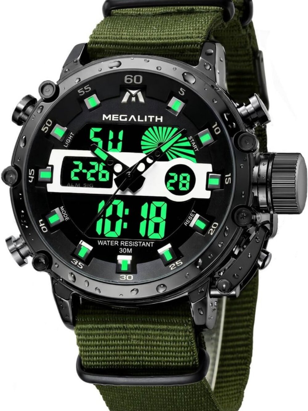 Tactical Digital Analog Military Watch for Men | Sport Wristwatch, Waterproof